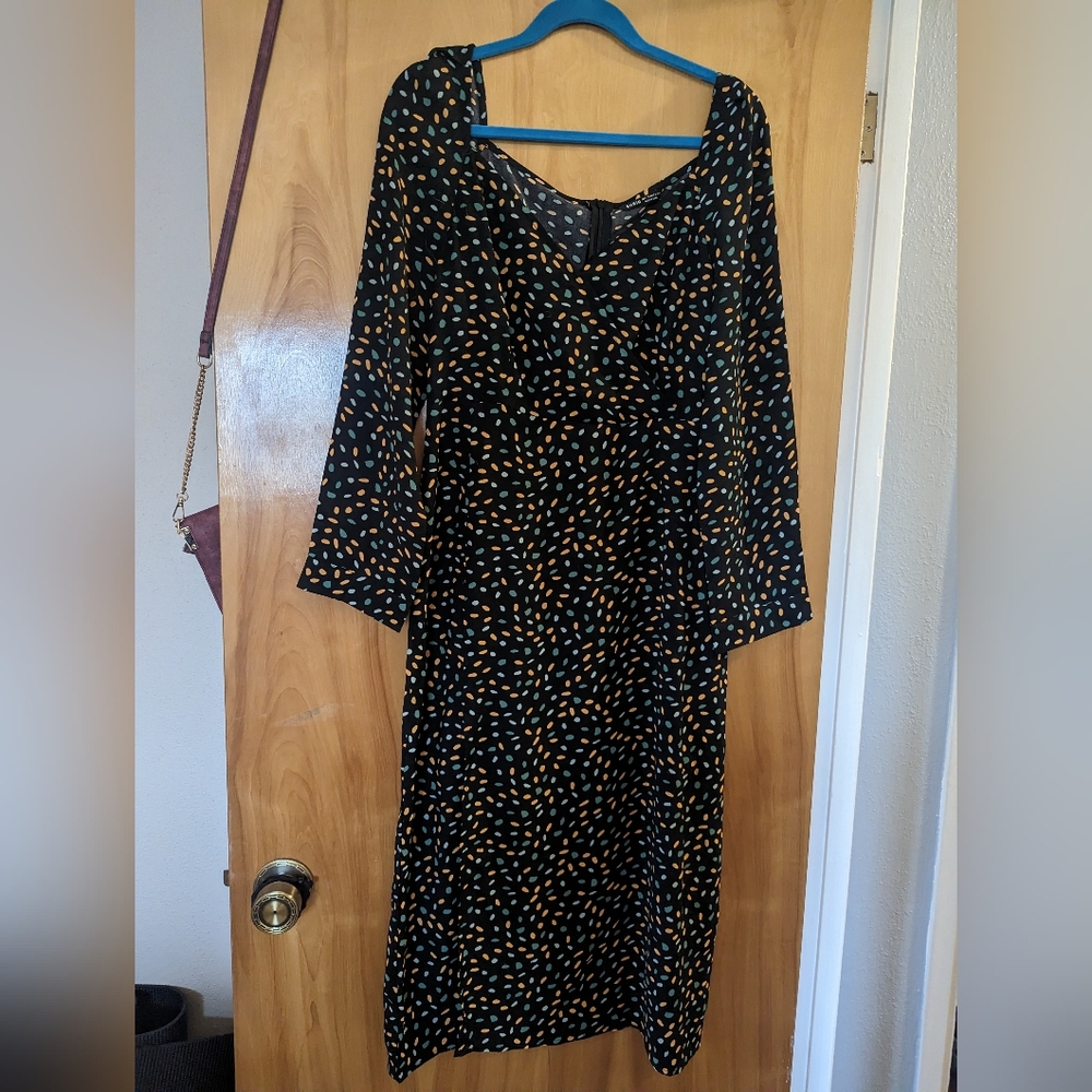 Black dot dress